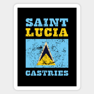 Flag of Saint Lucia Magnet